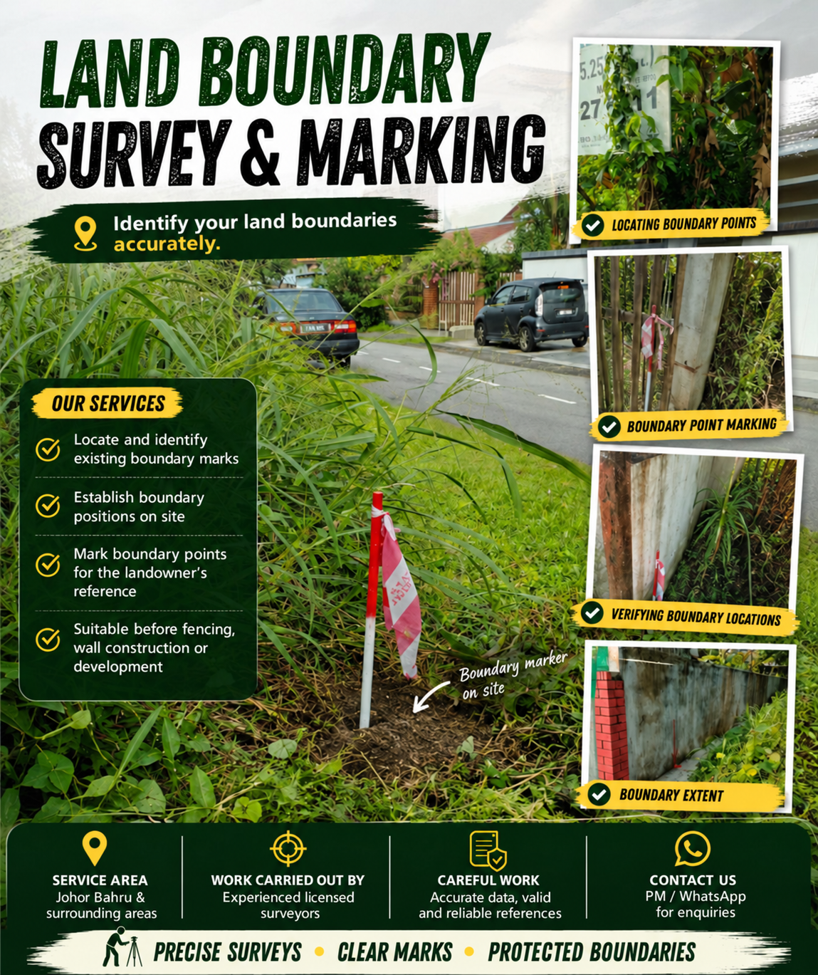 English service guide to land boundary surveying and marking